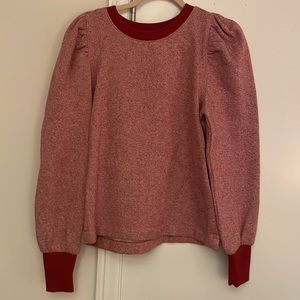 Puffy sleeve feminine sweater. Perfect for holidays!